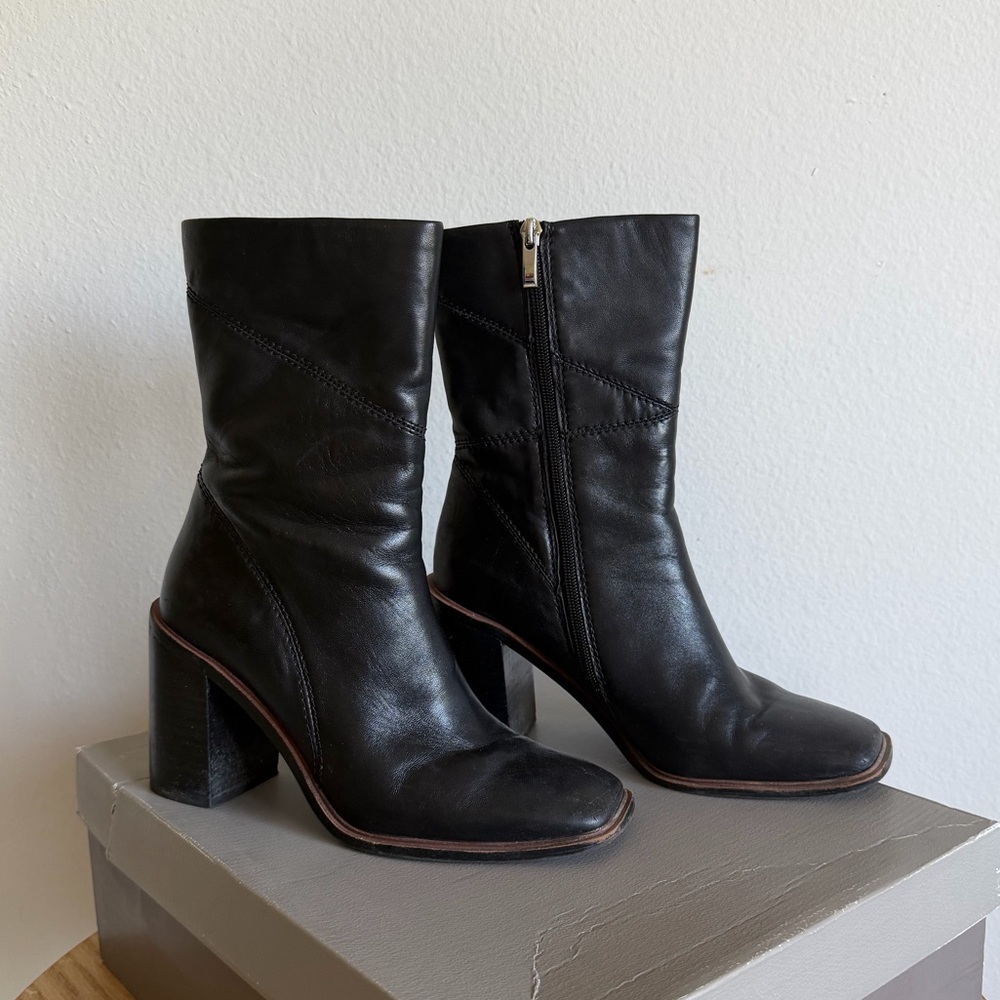 Black Leather Boots
